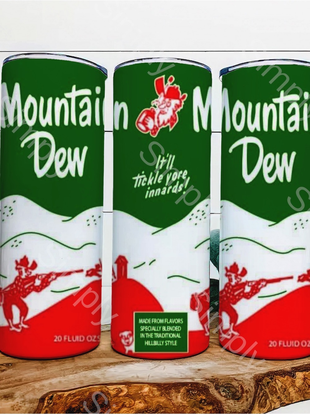 Vintage Mountain Dew- 20oz Tumbler